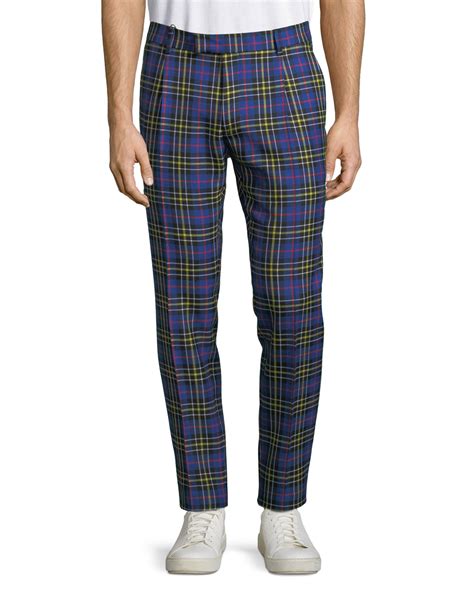 burberry prorsum mens trousers|burberry plaid pants men.